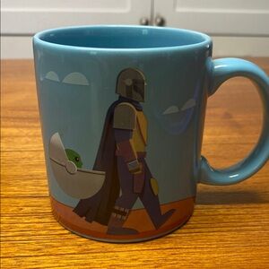 Star Wars Blue Mug with Mandalorian and Baby Yoda